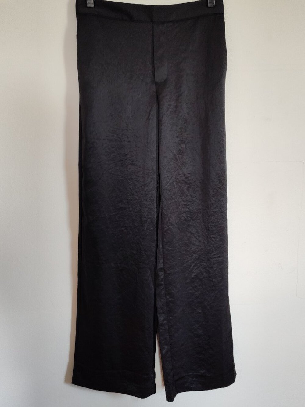 Madewell Black Satin Pull-On Pant